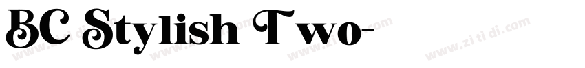 BC Stylish Two字体转换